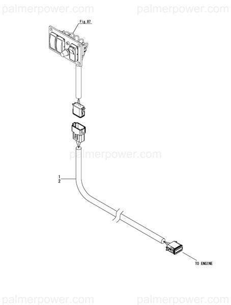 Order YANMAR 164000-22260 Harness, Wire 5M