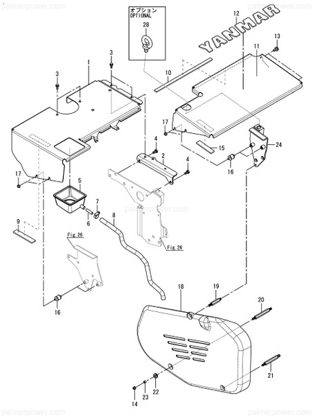 Order YANMAR 120650-11660 Pipe, Filler Drain