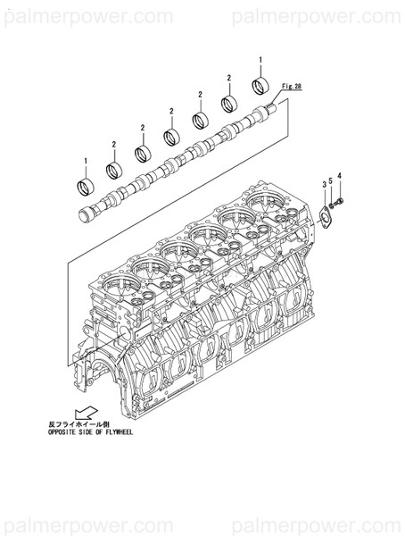 Order YANMAR 148616-02400 Metal, Camshaft B