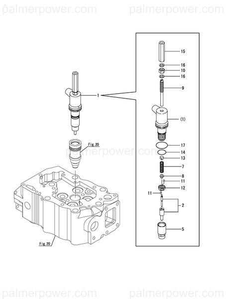 Order YANMAR 148620-53080 Nut, Nozzle