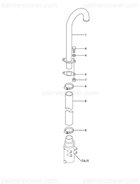 Order YANMAR 148816-03160 Pipe, Breather