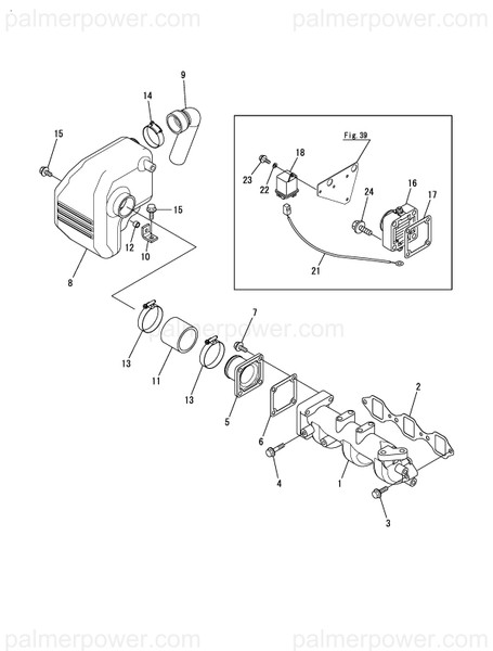 Order YANMAR 129170-12100 Manifold, Intake