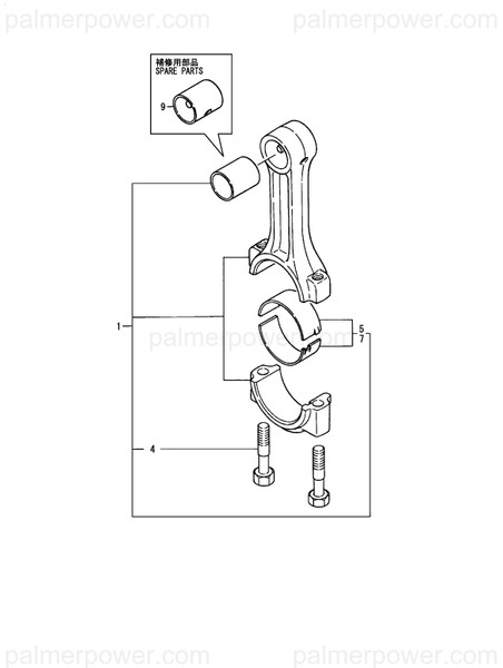 Order YANMAR 119717-23200 Bolt, Connecting Rod