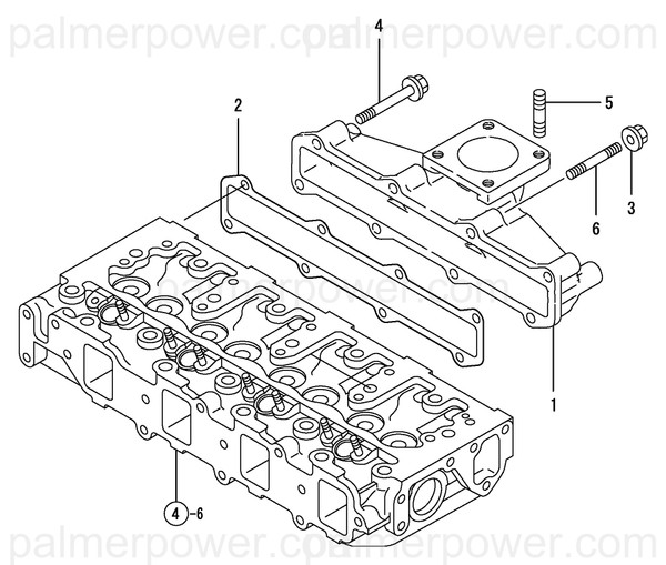 Order YANMAR 129407-13101 Manifold, Exhaust