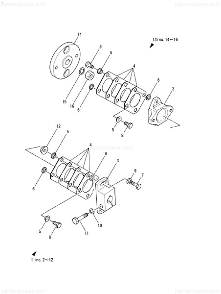Order YANMAR 26138-120252 Bolt, 12X 25