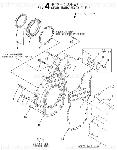 Order YANMAR 148616-01832 Gasket, Seal Case