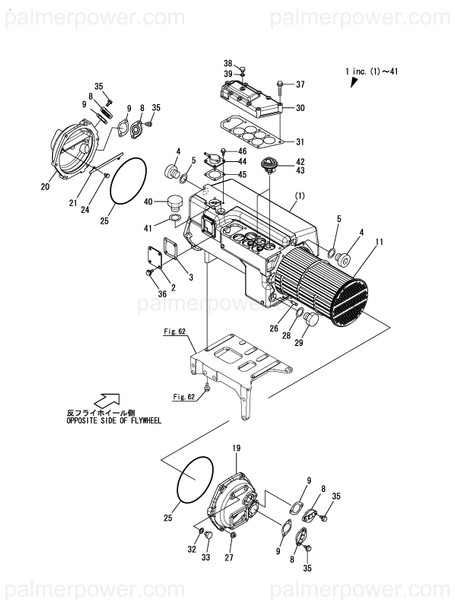 Order YANMAR 148633-44311 Cover, Cooler