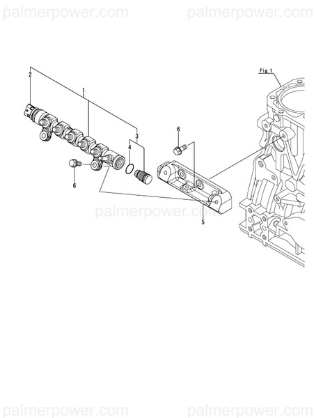 Order YANMAR 129A00-57000 Common Rail Assy
