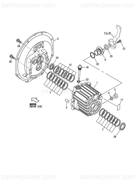 Order YANMAR 22312-100160 Pin, Parallel M10X16