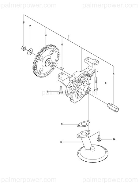 Order YANMAR 26736-140002 Nut, M14