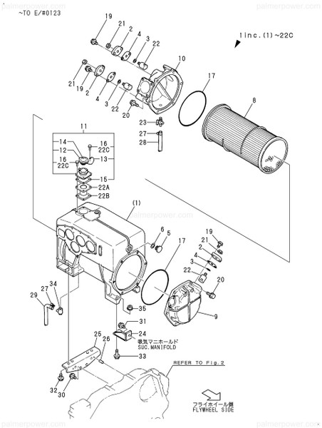 Order YANMAR 24321-002600 O-Ring, 1Ag260.0