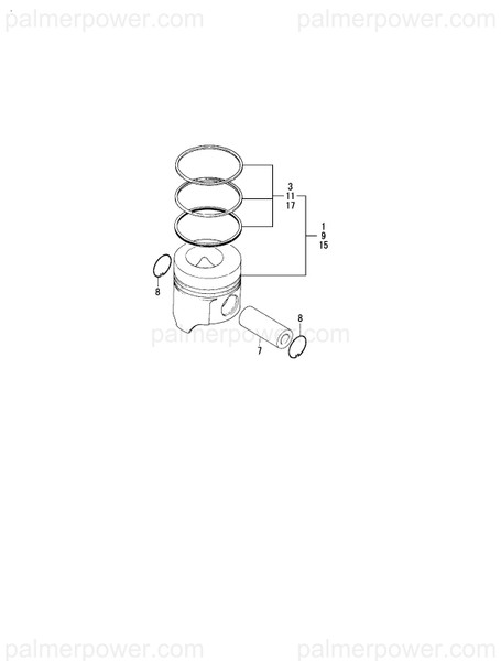 Order YANMAR 129402-22920 Piston Assy, 0.50 Os