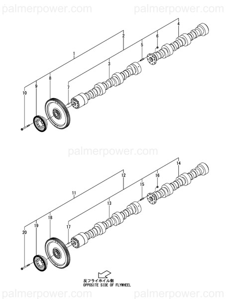 Order YANMAR 26356-140002 Nut, M14