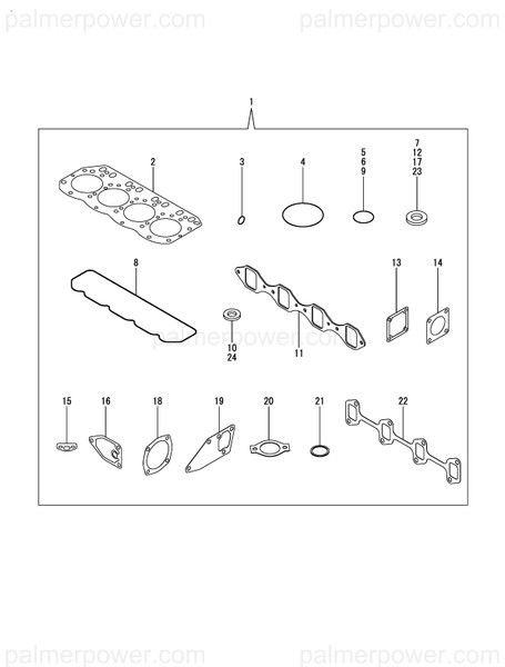 Order YANMAR 119609-32040 O-Ring, P16