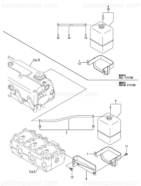 Order YANMAR 124790-44560 Pipe, Overflow L1000
