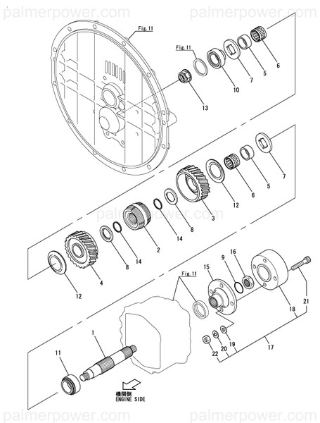 Order YANMAR 24311-000224 O-Ring, 1Ap22.4