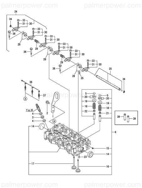 Order YANMAR 119717-11650 Arm Assy, Rocker Int
