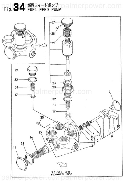 Order YANMAR 127692-52000 Pump Assy, Fuel Feed