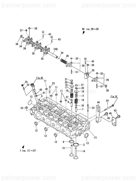 Order YANMAR 719129-11660 Arm Assy, Rocker Exh