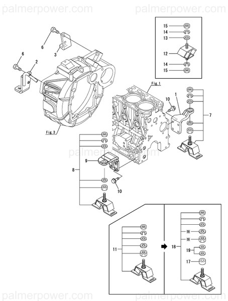 Order YANMAR 129271-08100 Foot, Mounting