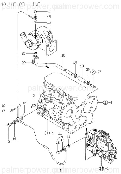 Order YANMAR 124550-59830 Bolt Assy, Joint M8