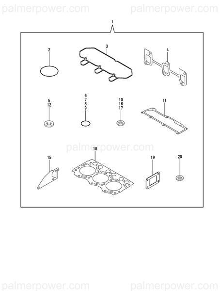 Order YANMAR 121850-51960 O-Ring, Fuel Pump
