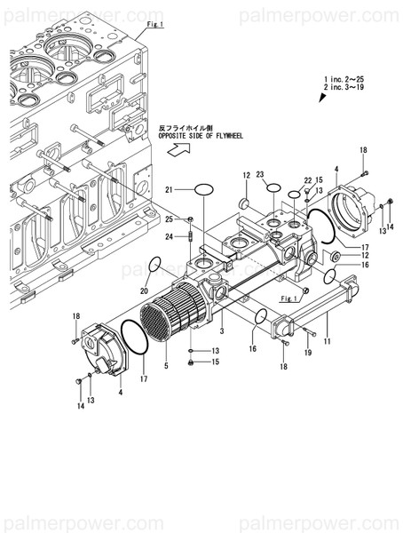 Order YANMAR 24321-002300 O-Ring, 1Ag230.0