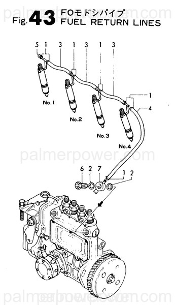 Order YANMAR 121250-59550 Hose, Fuel D8X120