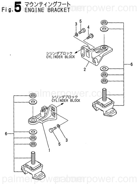 Order YANMAR 26136-100352 Bolt, M10X 35 Plated