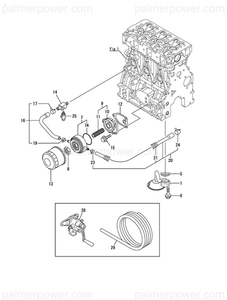 Order YANMAR 129150-35091 Pipe Assy, Oil Inlet