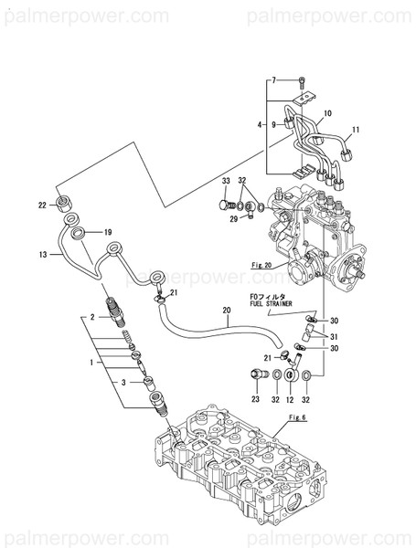 Order YANMAR 119546-59830 Pipe, Injection No.3