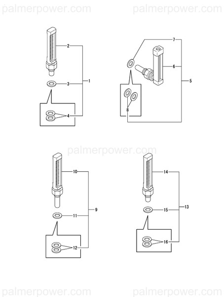 Order YANMAR 42130-012860 Thermometer, 100C