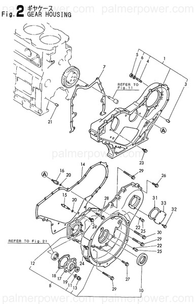 Order YANMAR 127610-01950 Case, Bearing