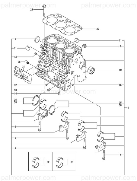 Order YANMAR 129004-01190 Spacer
