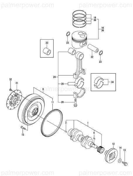 Order YANMAR 124950-21600 Gear, Ring Z=97