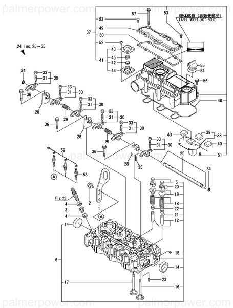 Order YANMAR 119515-11750 Head Assy, Cylinder