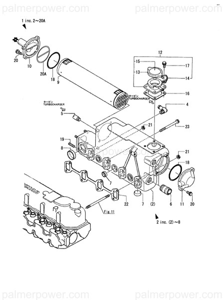 Order YANMAR 129470-44440 Cover, Cooler A