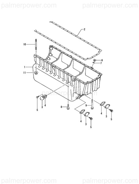 Order YANMAR 127675-01730 Gasket, Oil Pan