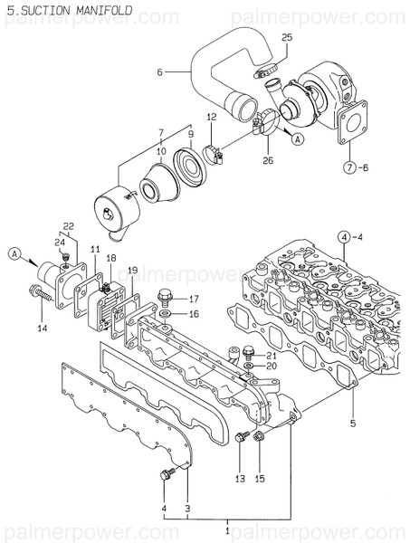 Order YANMAR 129477-12850 Hose, Rubber