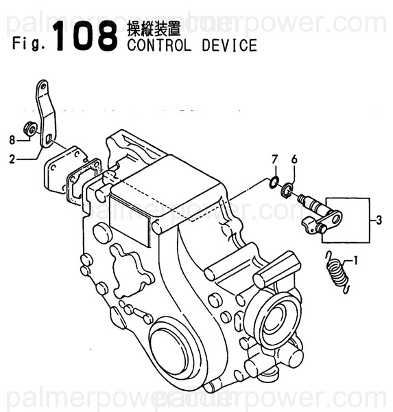 Order YANMAR 121000-66090 Lever Assy,Regulator