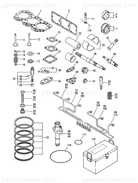 Order YANMAR 127675-01410 Gasket, Side Cover