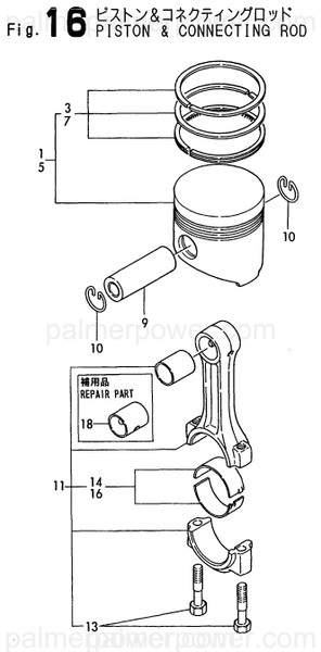 Order YANMAR 728296-22500 Ring Set, Piston