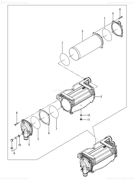 Order YANMAR 120660-18400 Intercooler Assy