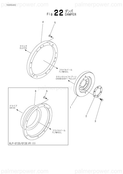 Order YANMAR 119773-28010 Damper, Viscous