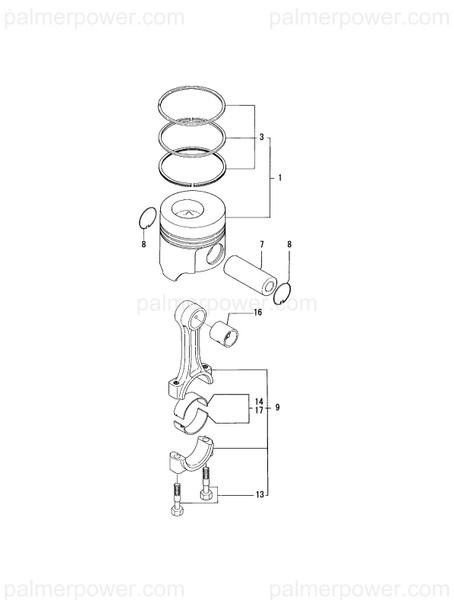 Order YANMAR 129495-22002 Piston Assy