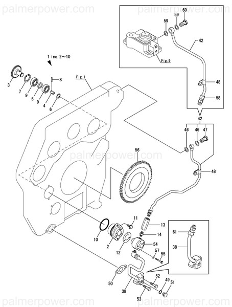 Order YANMAR 22242-000250 Ring,  25