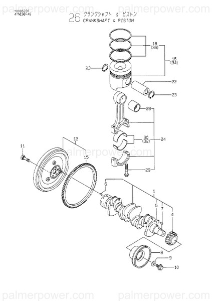 Order YANMAR 129903-22950 Ring Set, Piston .25