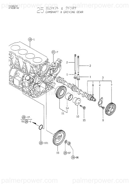 Order YANMAR 129900-14580 Camshaft Assy