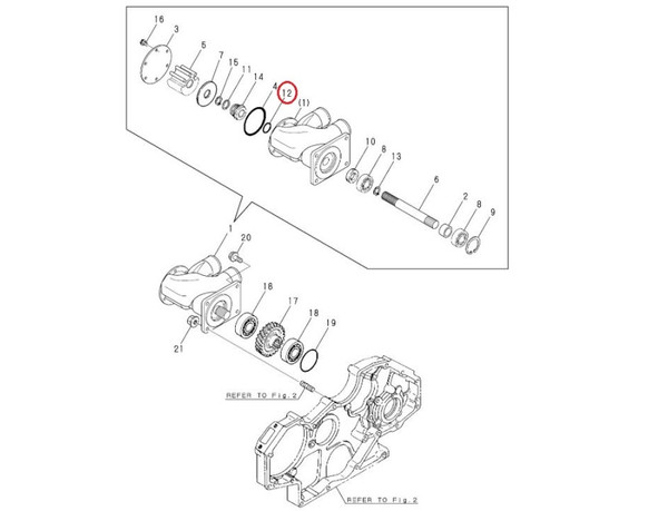Order YANMAR 119175-42610 O-Ring, Shaft