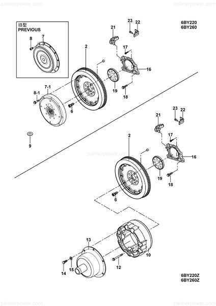 Order YANMAR 120660-21400 Flywheel Assy